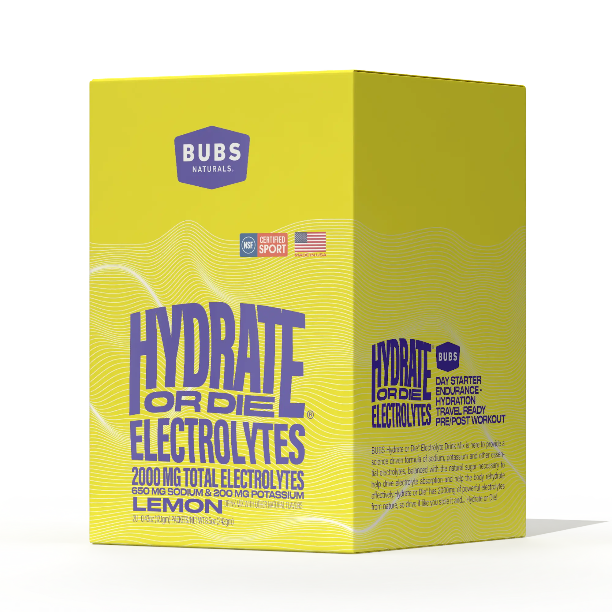 Hydrate or Die - Lemon - Case Pack (6) - Image 3