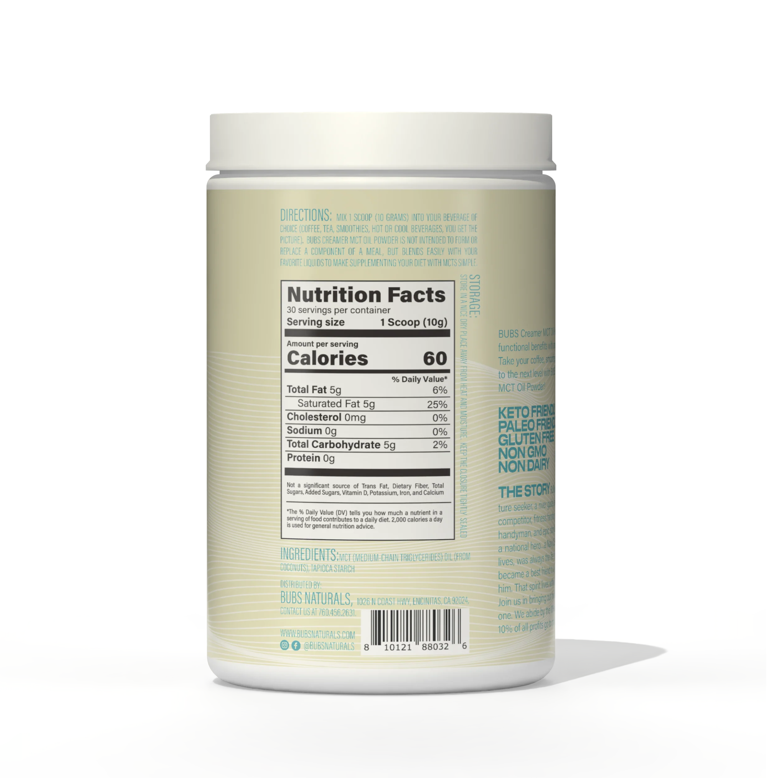 MCT Oil Powder | Halo Creamer CASE PACK (6) - Image 3